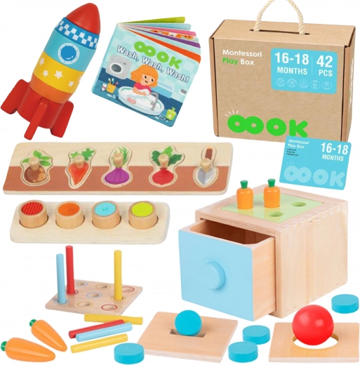 Montessori læringsboks Tooky Toy 7i1