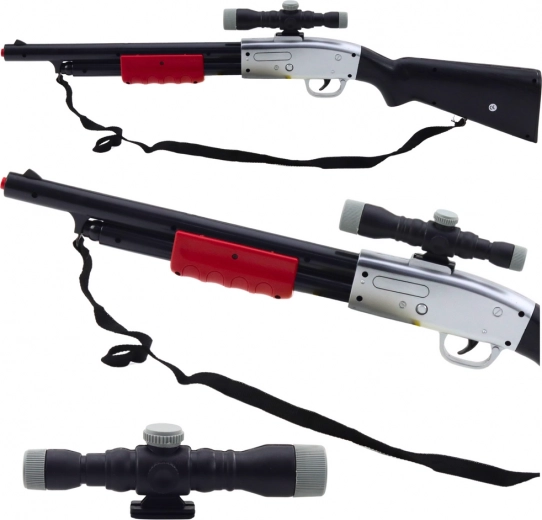 Legetøjsgevær til børn med kikkert og lyde