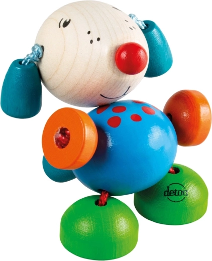 Detoa Hafík – træhund på elastiksnor