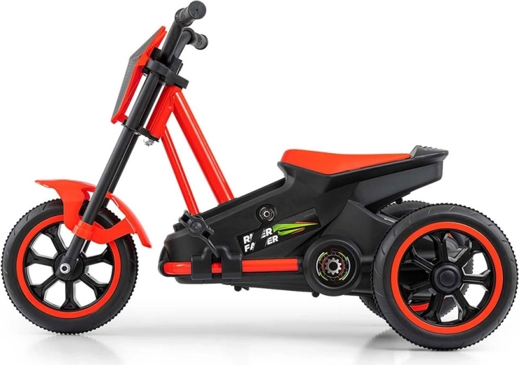 Stabil trehjulet konstruktion i motorcykelstil
