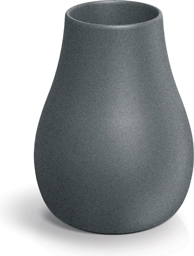 Evolia Slim blomsterkrukke 40 cm – granitgrå, moderne rund plastpotte til planter