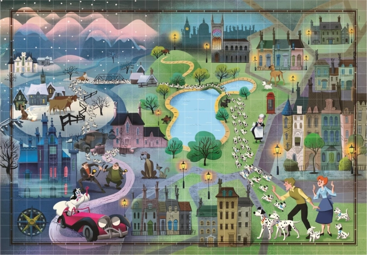 Puzzle Story Maps: 101 dalmatinere