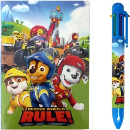 Sæt med notesbog og kuglepen Paw Patrol