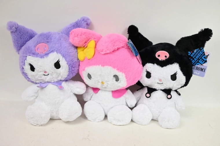 Sanrio Kuromi / My Melody plysbamse 30 cm