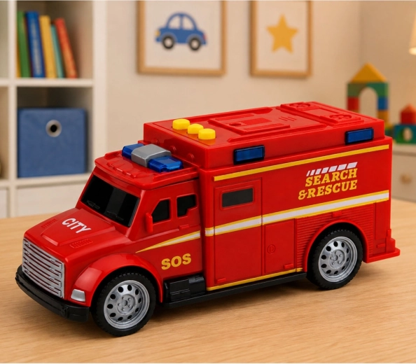 Kompakt størrelse 15,5 cm og store hjul