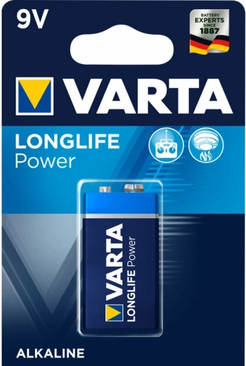 Varta Longlife Power 9V alkalisk batteri