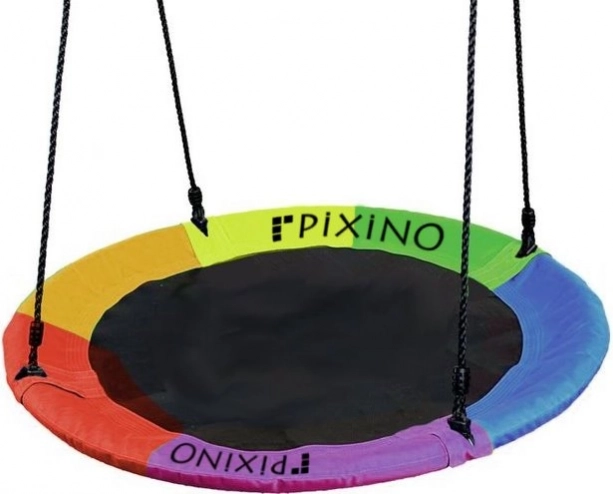 Pixino gyngering – farverigt storkerede 100 cm