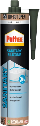 Pattex sanitetsilikone hvid 280 ml