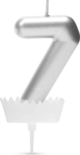 Kagelys med tallet 7
