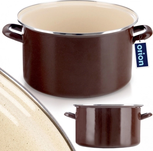 Holdbart emaljeret stål med rustfri stålkant