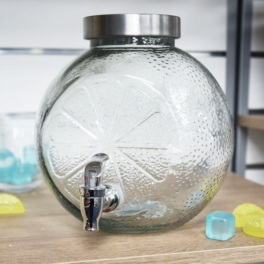 Robust glas med citrusrelief