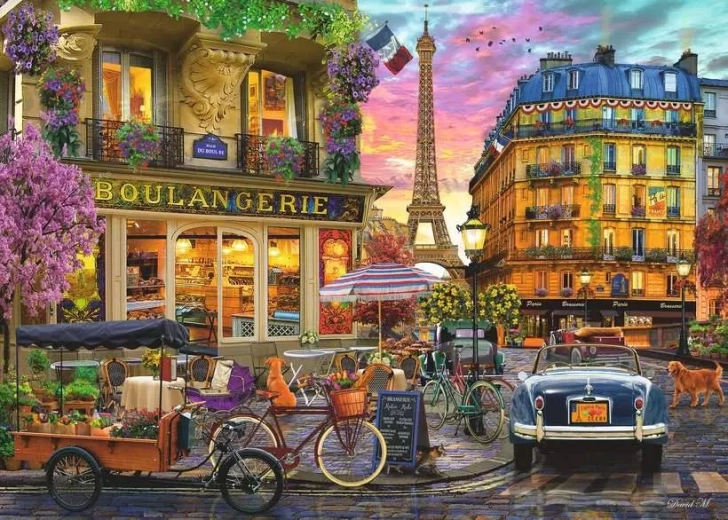 Ravensburger puslespil Paris ved daggry 1000 brikker