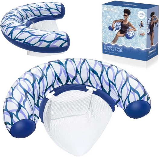 Bestway Summer Sway oppustelig flydende stol med mesh-sæde - 1 stk.
