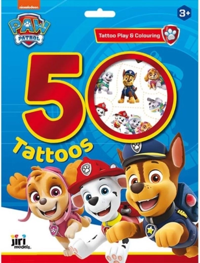 Tattoosæt med PAW PATROL-helte, over 50 tatoveringer