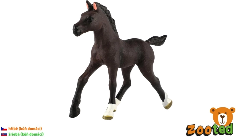 Føl af hus hest – plastfigur 11 cm - 1 stk.