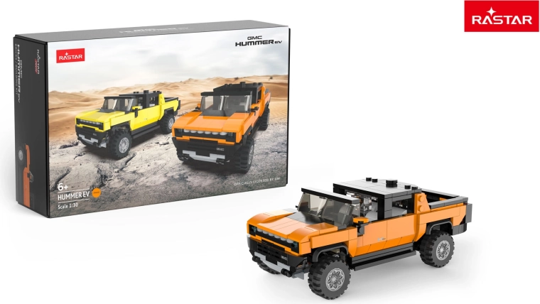 Byggesæt bil Hummer EV Rastar 1:30 orange