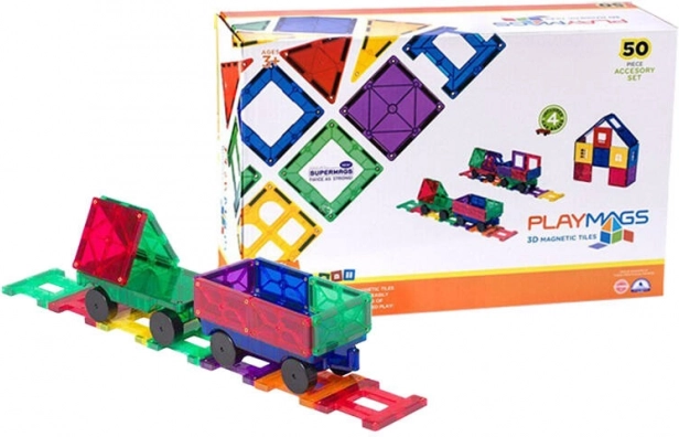 Magnetisk byggesæt 3D tog Playmags