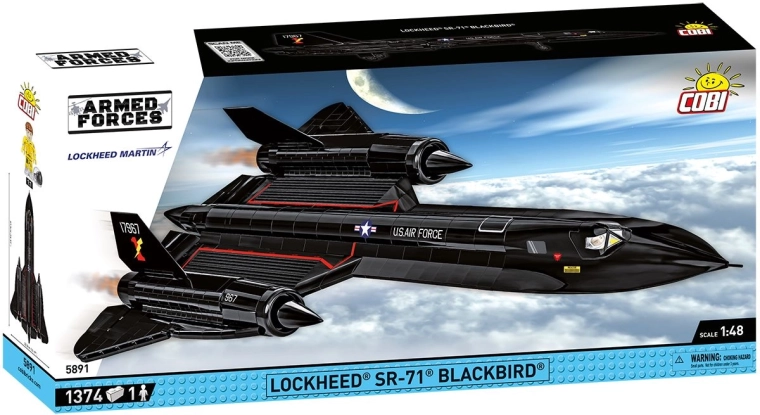 Cobi Armed Forces Lockheed SR-71 Blackbird byggesæt 1:48