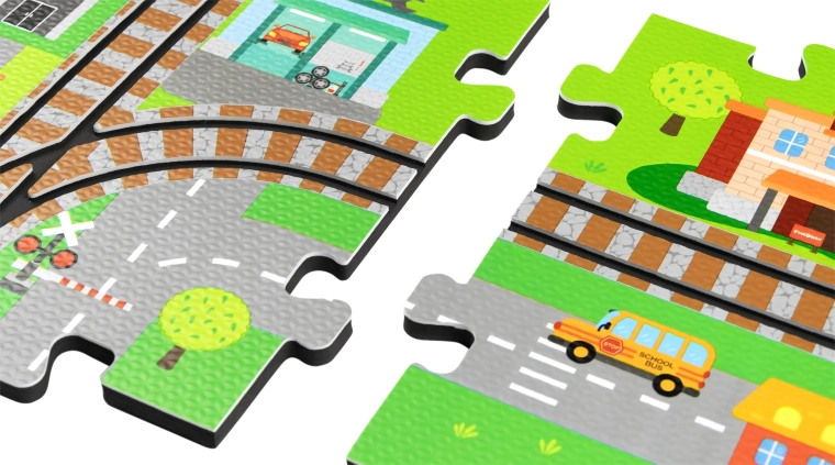 3D skumby med skinner