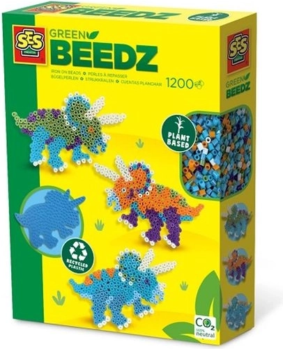 SES Creative Green Beedz strygeperler dinosaurer