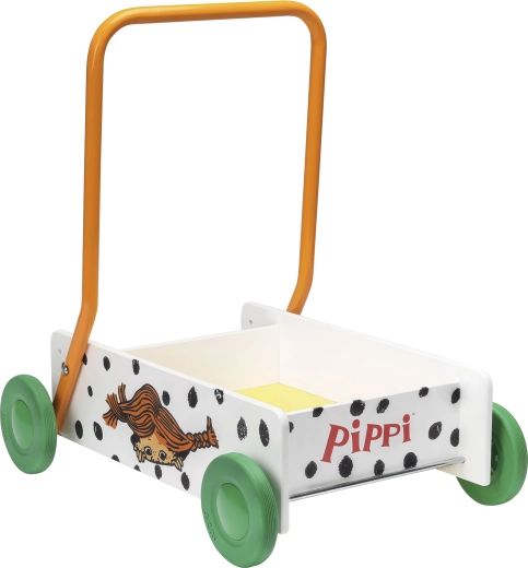 Træ gåvogn og legevogn til børn Pippi Langstrømpe