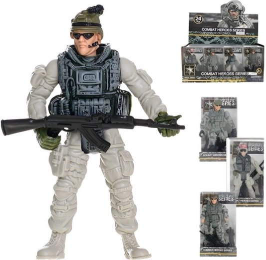 Ledbevægelig soldat med våben