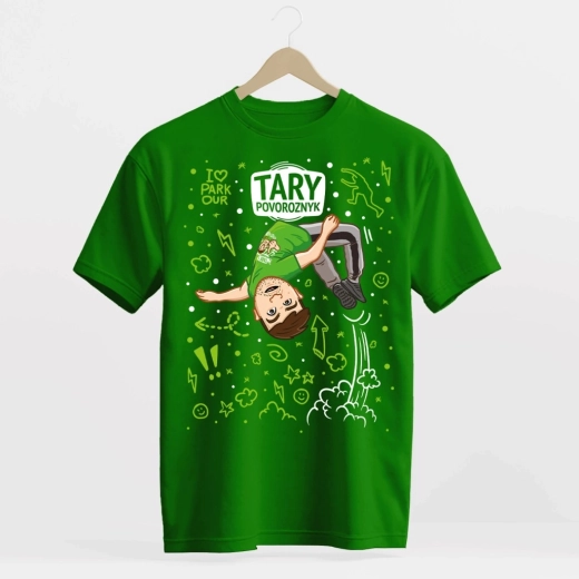 T-shirt Tary Povoroznyk „Drink beko“ grøn (164–170)