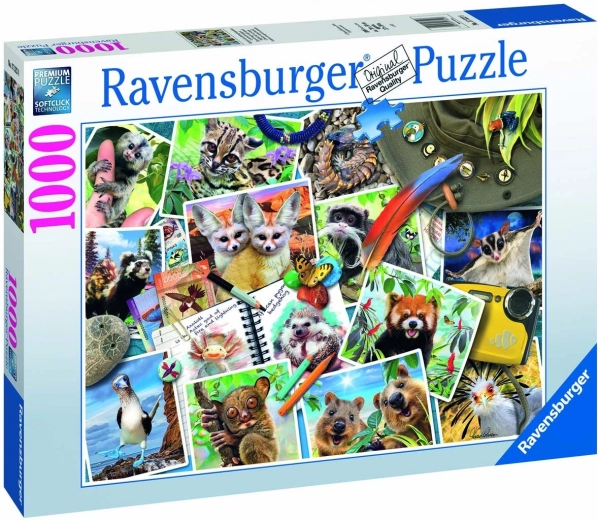Puslespil 1000 brikker – dyr på farten RAVENSBURGER