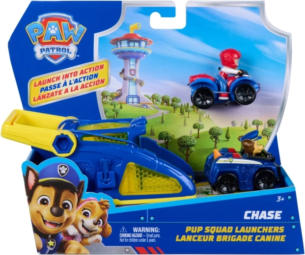 PAW Patrol affyringssæt racersæt med Chase-biler
