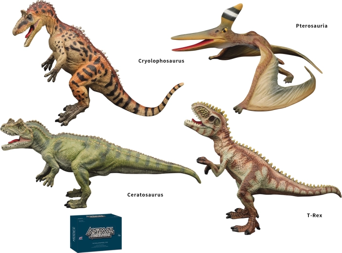 Dinosaurverden dinosaurfigurer 4 slags Sparkys