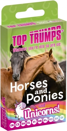 Kortspillet TOP TRUMPS – heste, ponyer og enhjørninger