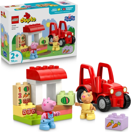 LEGO DUPLO Gurli Gris Traktor og marked