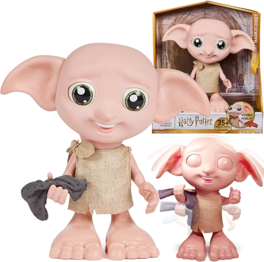 Interaktiv figur DOBBY fra HARRY POTTER – talende husalf, 22 cm, 35 lyde