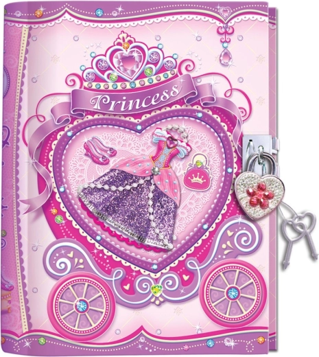 Pecoware dagbog med lås – prinsesse