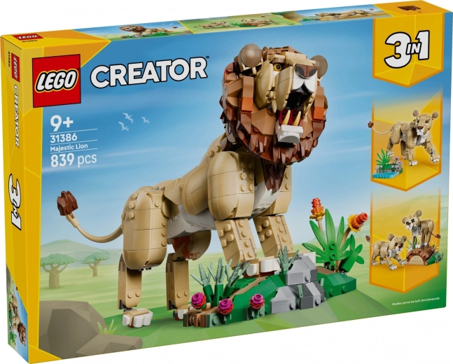 LEGO Creator 3 i 1 vilde dyr: Stolt løve