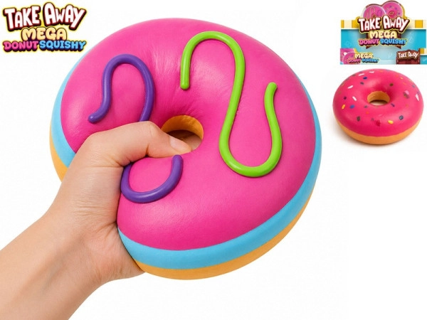 Miki fun mega squeeze stræk-jumbo donut 16 cm (2 farver)