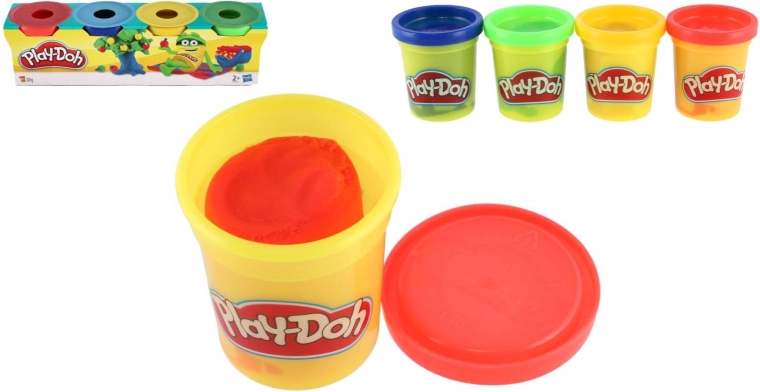 Play-Doh-modelervoks i 4 grundfarver – 4 stk.