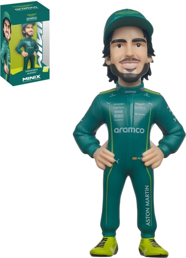 Minix samlerfigur Fernando Alonso (Aston Martin) – 1 stk.