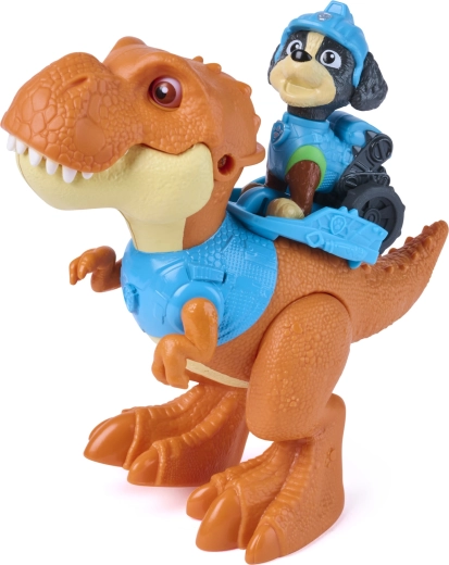 Rex kan fastgøres på dinosaurens ryg