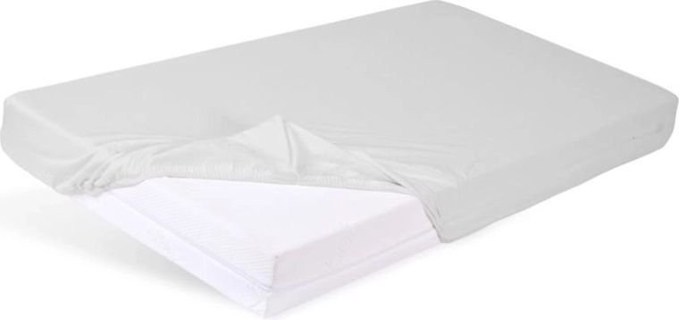 Vandtæt bambuslagen med elastik lysegrå 60 × 120 cm