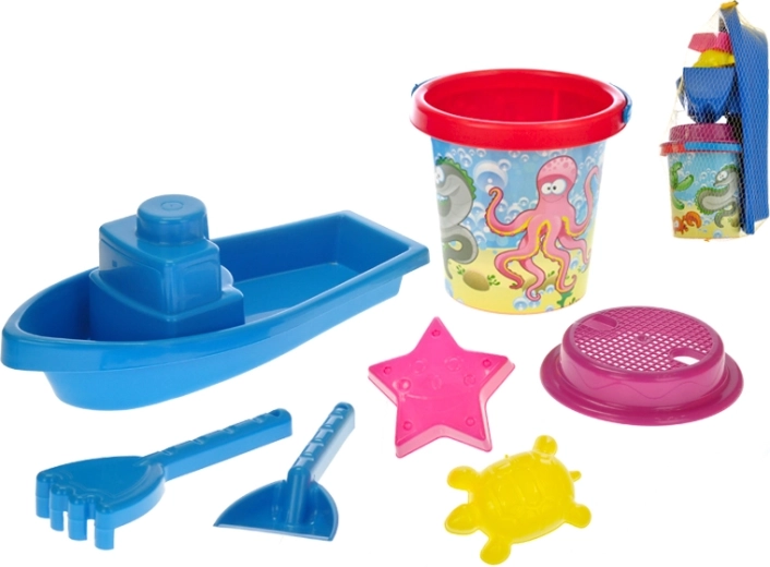 Sandsæt med båd, 7 dele
