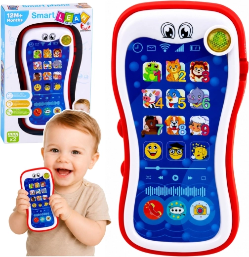 Smart Lean Toys Smart Phone interaktiv læringstelefon til tumlinger med lyde og lys