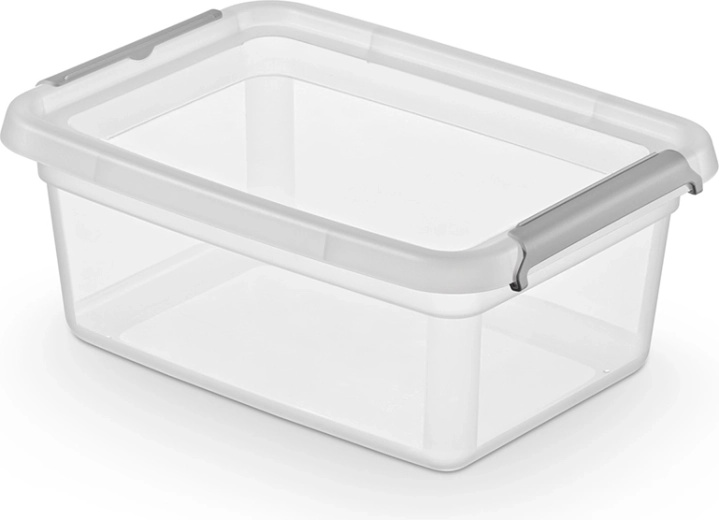 Basestore opbevaringsboks med låg og clips 12,5 l