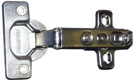 GS-B møbelhængsel, delvist pålagt, med underlag (10 stk)