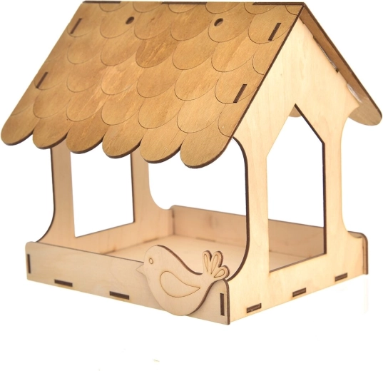 Træfuglefoderhus til at male 20 × 20 cm