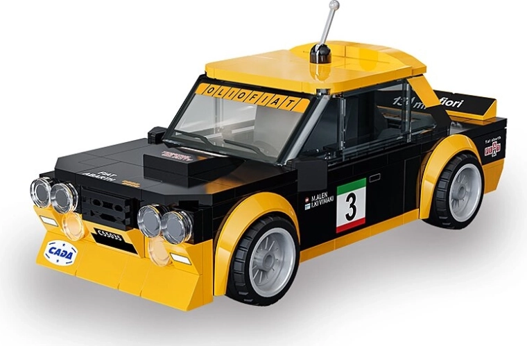 CaDA Fiat Abarth 131 byggesæt, sort i skala 1:24