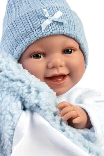 Lydbaby, der griner og taler
