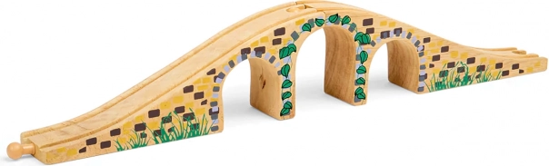 Bigjigs Rail trækonstruktion trebuen bro til togbanen
