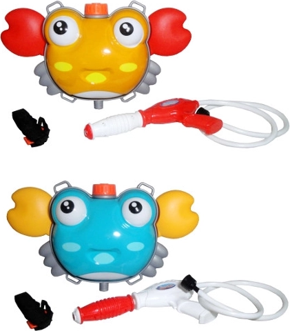 Vandpistol med rygsækbeholder formet som en krabbe