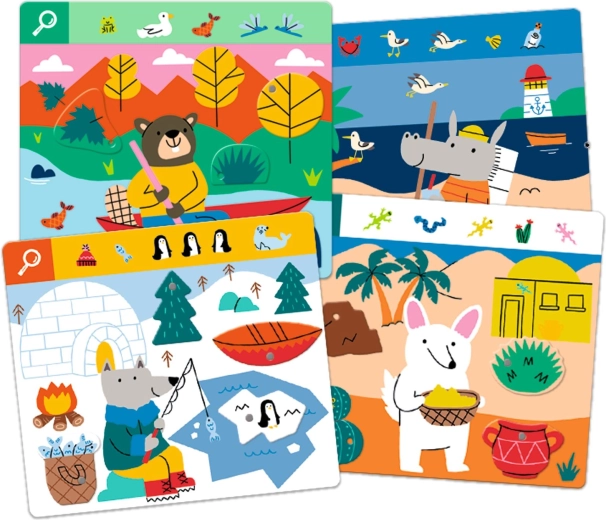 Tematiske scener fulde af detaljer